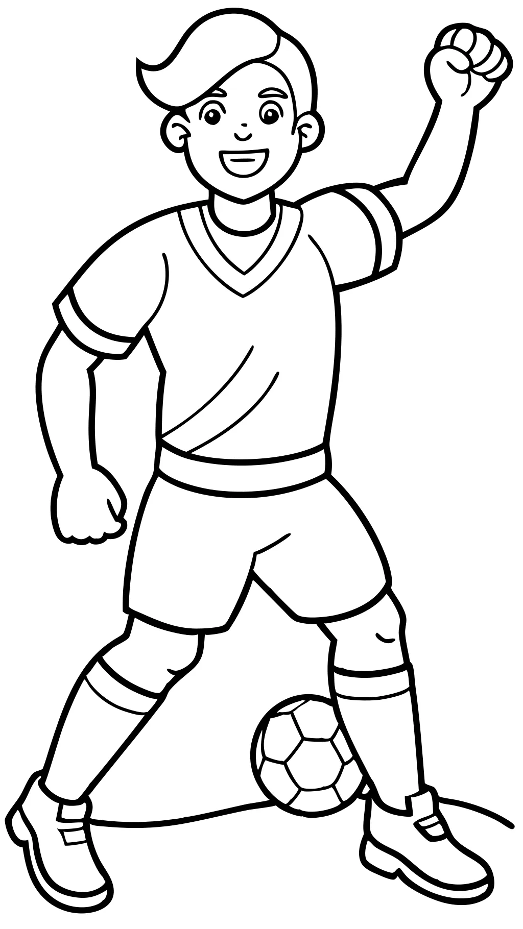 coloriage de joueur de football